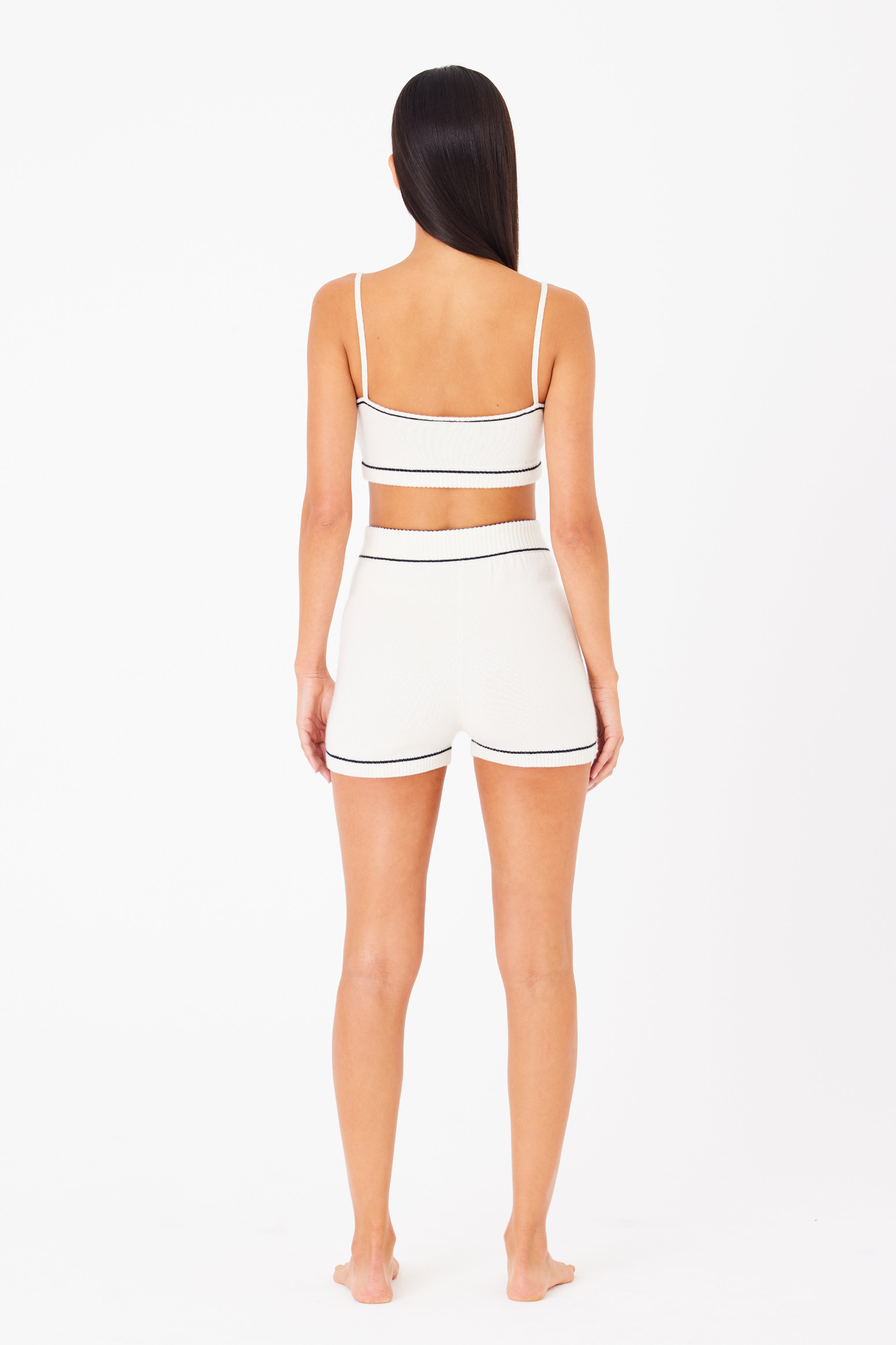 Soft White Cashmere Lounge Short