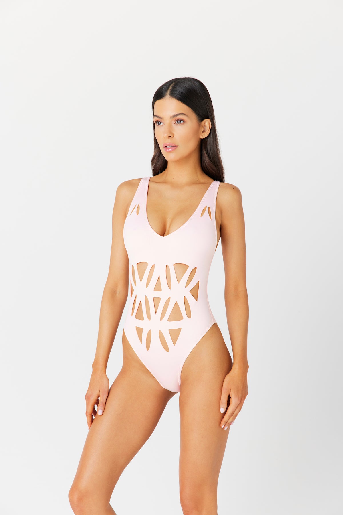 Gianna Pink Scuba One Piece Swimsuit