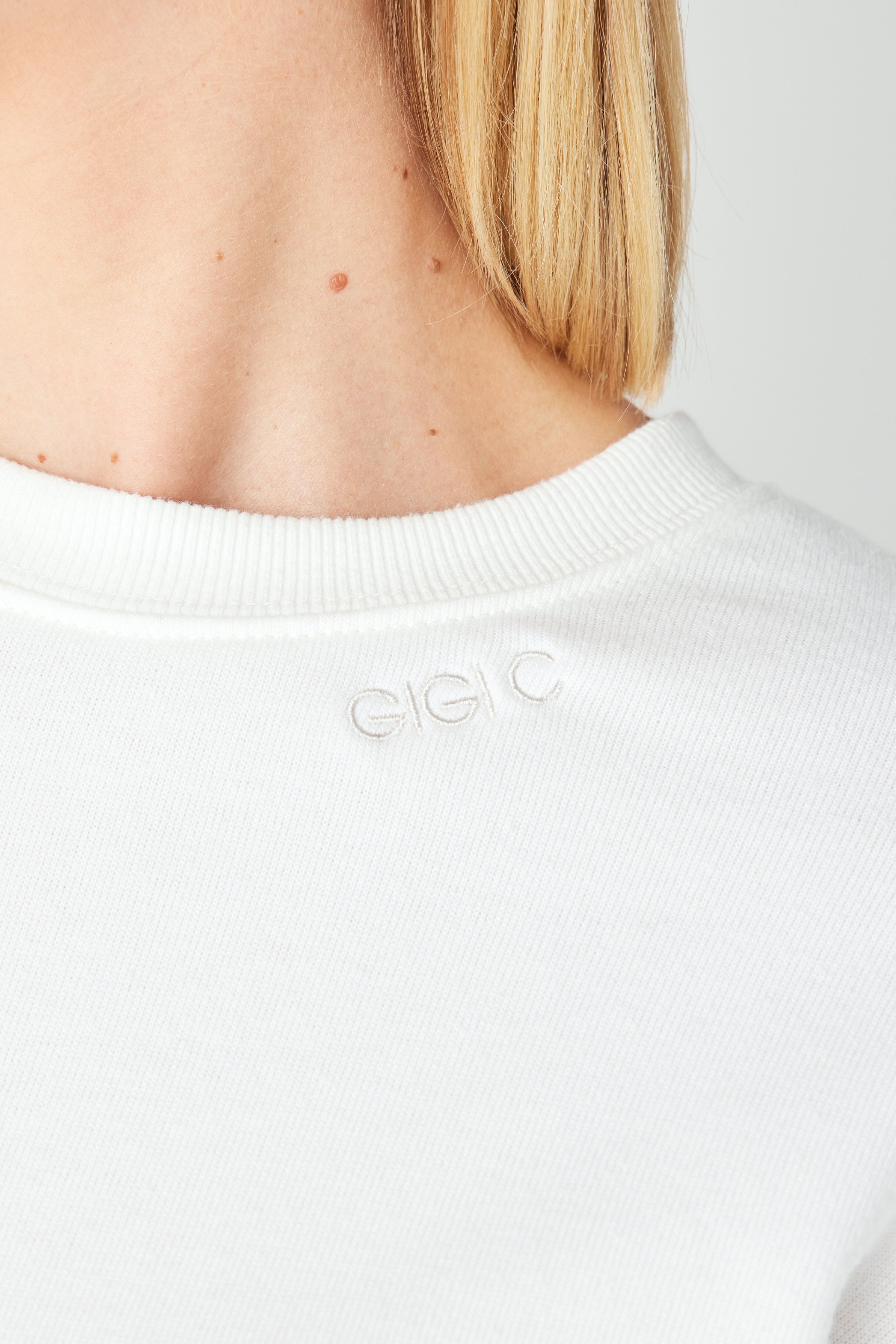 White Fleece Lounge Pullover